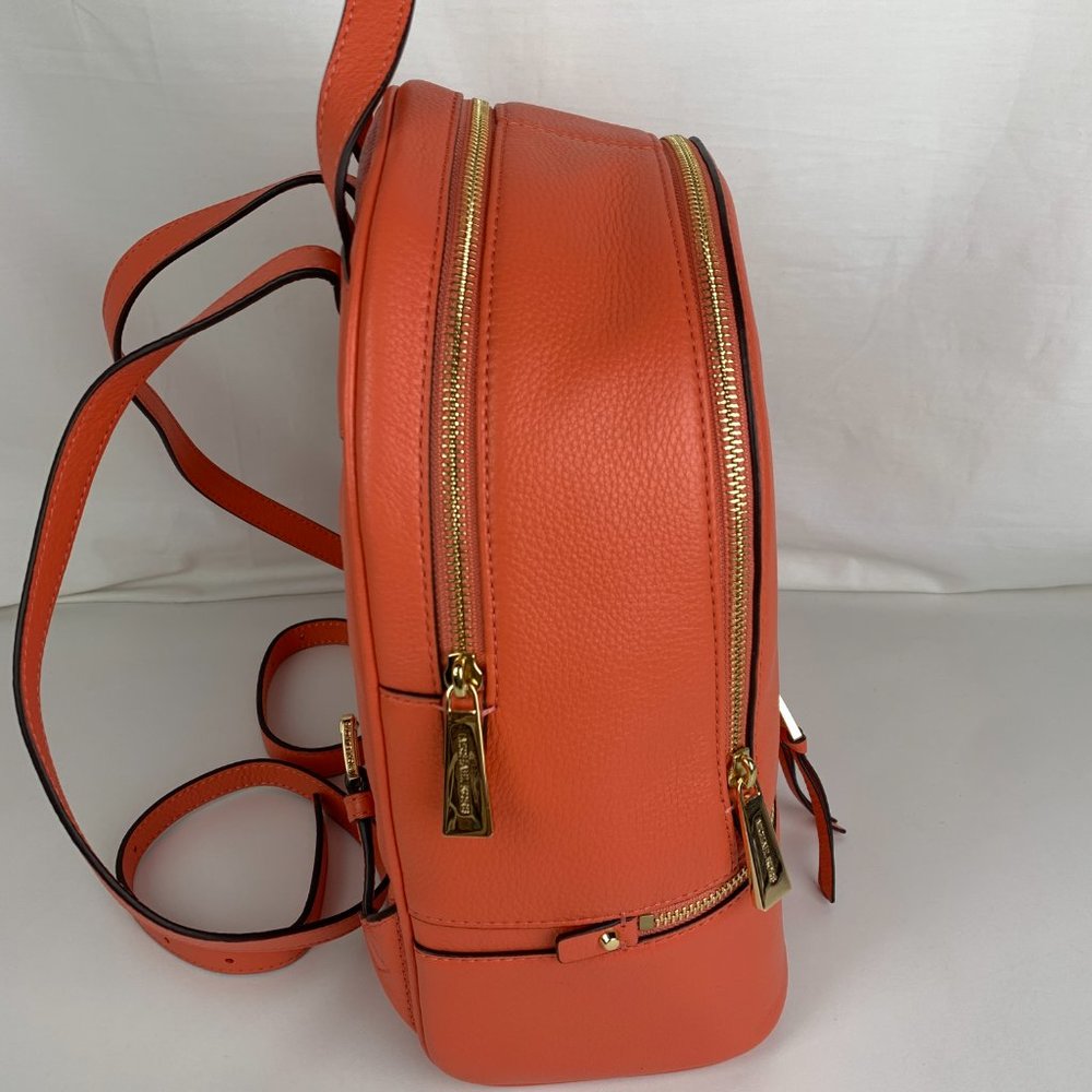New Michael Kors Rhea Medium Leather Backpack - Picture 8 of 10